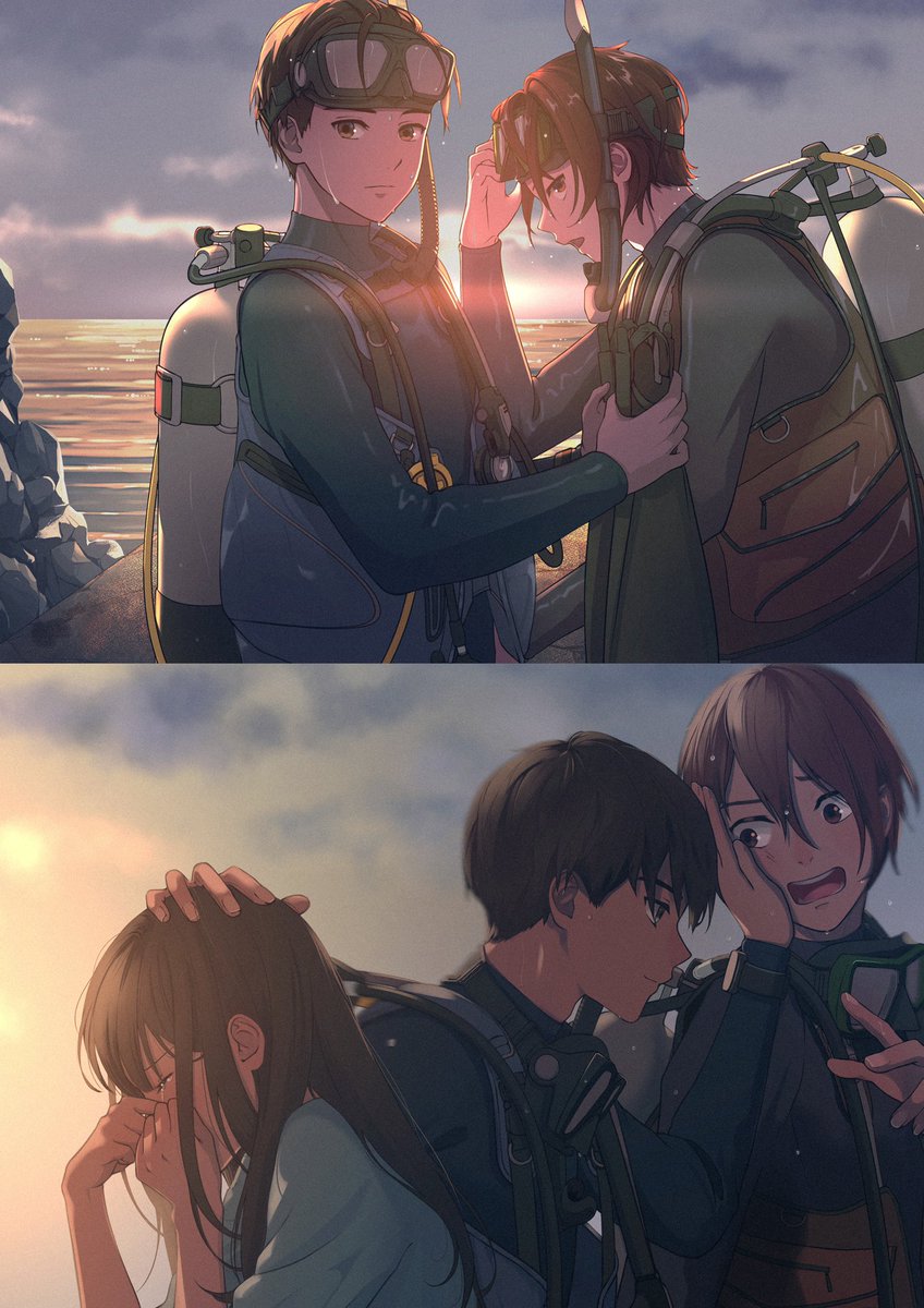 行こっ まかろんkのイラスト