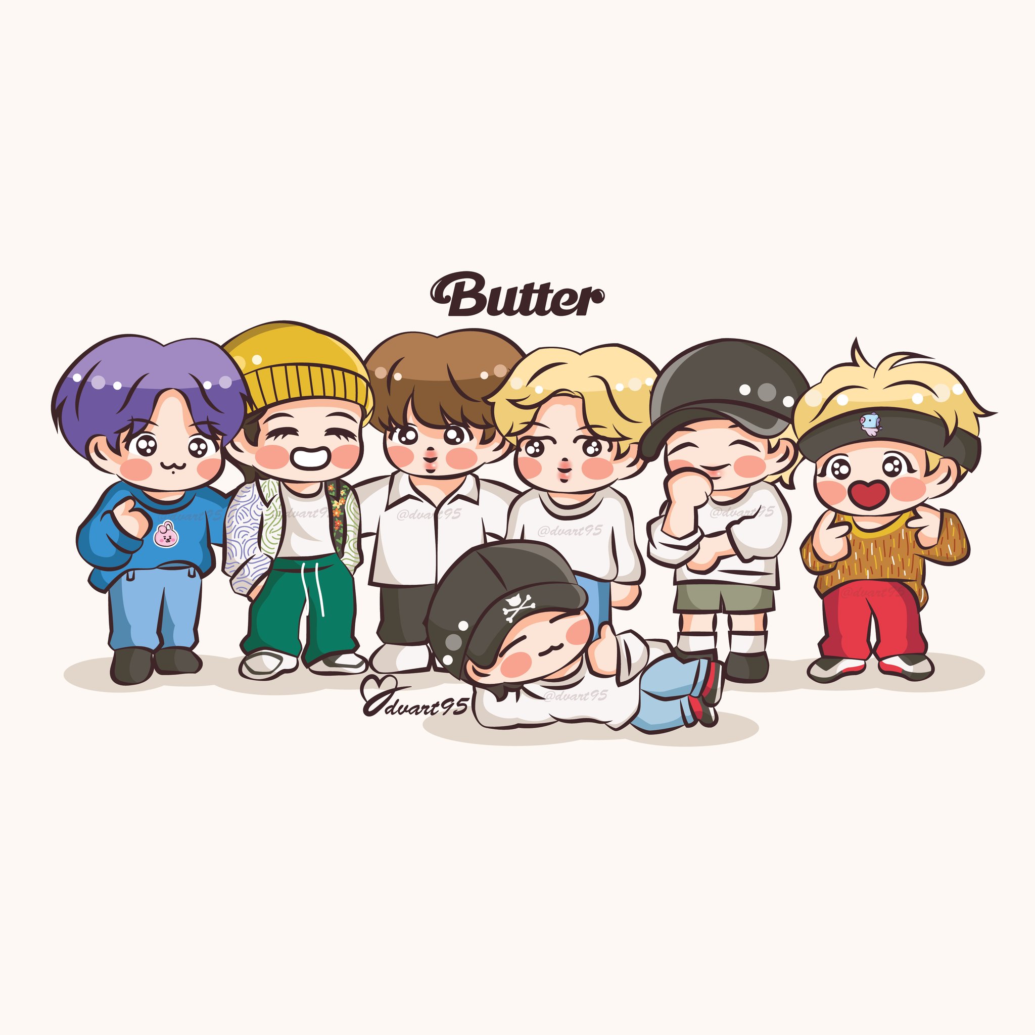 BTS Butter an art print by Maina  INPRNT