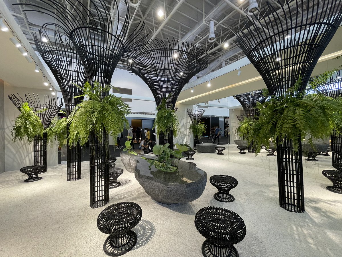 junglezcl's tweet image. #Naturalstone #metalframework and #greens create a comfy #livingspace