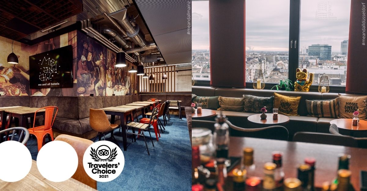 me and all hotels in Mainz und Düsseldorf haben den "2021 <a href="/Tripadvisor/">Tripadvisor</a> Travelers' Choice Award" erhalten. Wir haben konstant hervorragende Bewertungen von Reisenden erhalten und gehören zu den besten 10% der Hotels auf #Tripadvisor.
#TravelersChoice #meandall