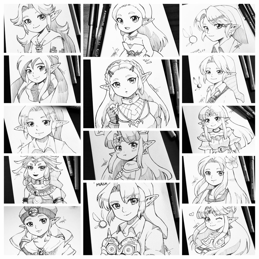 ミリペン画まとめ Zelda Nono の漫画