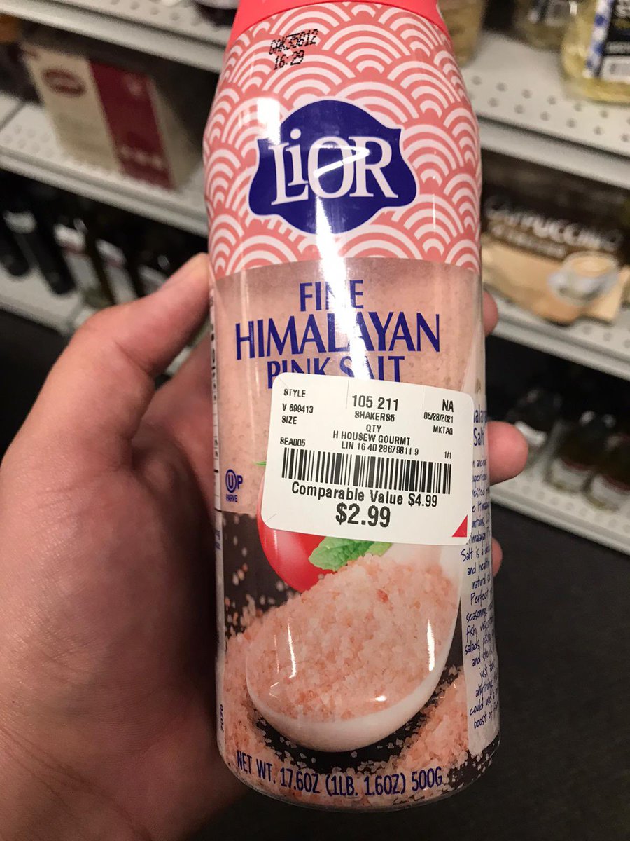 AnsarAAbbasi's tweet photo. Fine Himalayan Pink Salt- product of Pakistan, packed in Israel and sold in US. @ImranKhanPTI https://t.co/J8AeI6m8cG