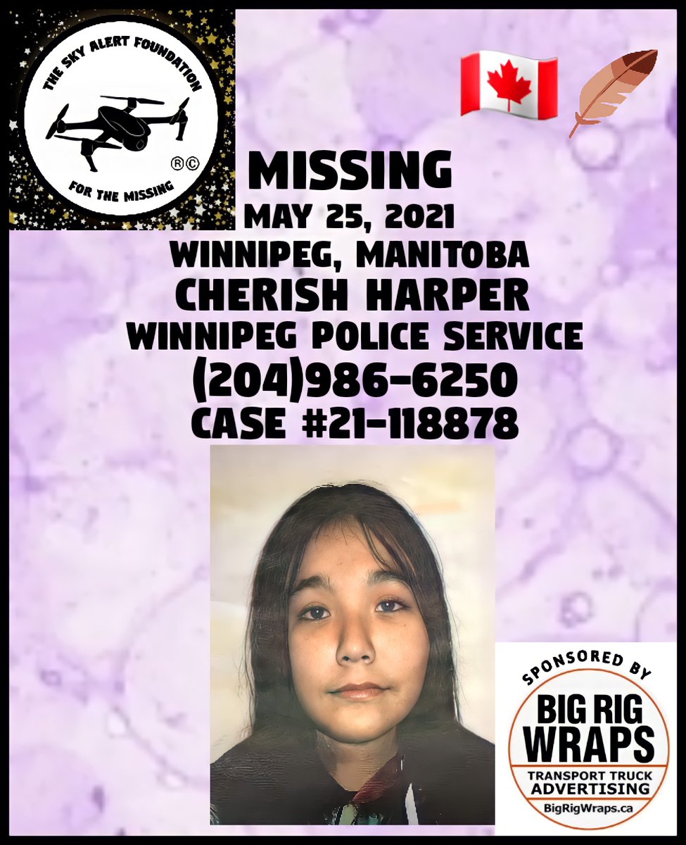 FindWorldwide's tweet photo. EVERYONE PLEASE HELP SHARE
@wpgpolice & @RocknroliviaRox & @Sunset4life & @LordanArts
https://t.co/JDitnJdh2L
#MissingPersons & #MissingChild & #IndigenousMissing & #NativeMissing & #CherishHarper & #WinnipegManitoba & #ManitobaCanada & #Canada & #Nationwide & #Viral https://t.co/oQ1mhzATRL