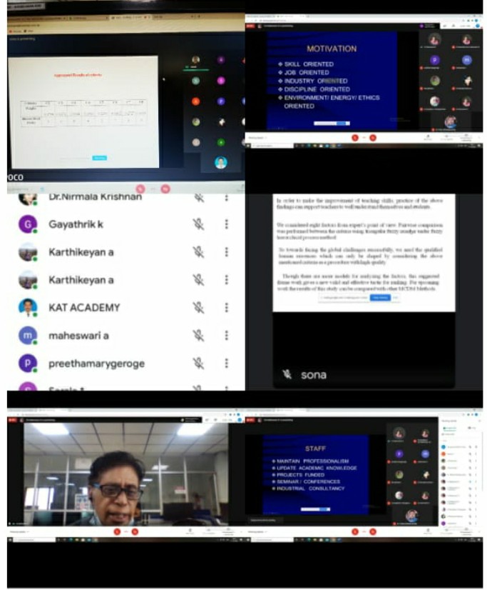MgrUniversity's tweet image. Enrico Journal Club meeting on &quot;Contribution by the Department of Institutional Development through Research and Industries Collaboration&quot; Via Gmeet virtual platform on 17th March 2021.

#MGRERI । #firstyearBTech । #EnricoJournalClub । #JournalClubMeeting