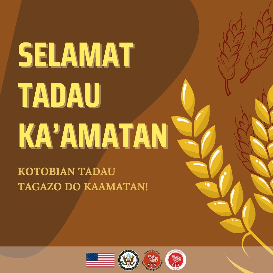 Traditional foods such as the 'hinompot' (rice cooked and wrapped in leaves), and nomsom bambangan (a type of mango pickle) are served during the Harvest Festival (Pesta Kaamatan).

May your future be bountiful and prosperous. Selamat Tadau Kaamatan!