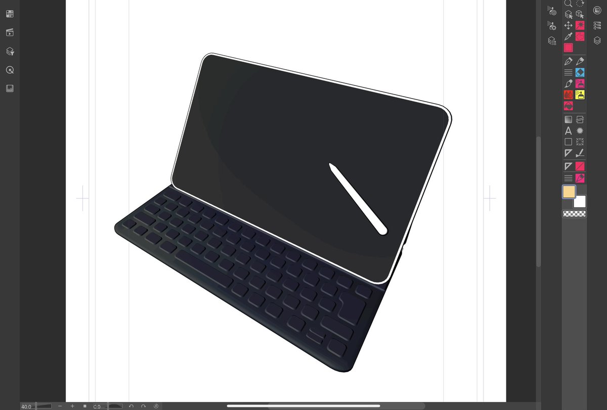 3Dオブジェクトをラスタライズとかしない状態で、トーンカーブとか色調補正とか出来るの初めて知った。 