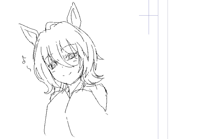 手慣らし手慣らし('ω`) #今月描いた絵を晒そう 