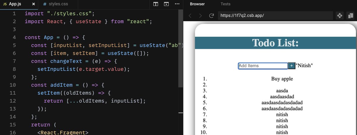 nitvirus's tweet image. Day 16: in progress #learningReact