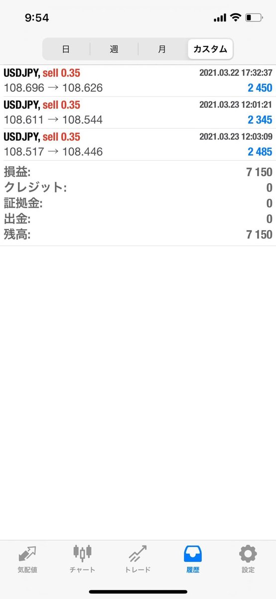 9rusu7se's tweet photo. ❕新型機能付きEA❕
  〈ＵＳＤ／ＪＰＹ〉

◾️ 03.03.23 ◾️

運用資金:100万円
𓊆＋¥7,150𓊇

▶無料モニター希望(公式LINE)
→ https://t.co/y7sFuNOqAx

▶詳細希望 (ブログ)
→ https://t.co/BcSlABv8Lm https://t.co/cShKF2Ylie