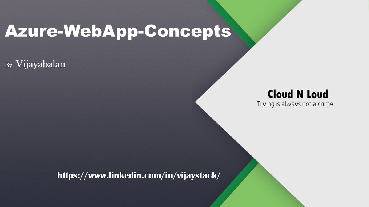 cloudnloud's tweet photo. AZURE WebApp Concepts - Class 17 

https://t.co/rc4qTKiOxl

Join in telegram group for the updates.

https://t.co/owLMn8HsEI

Forward to your friends who are looking to loud better from fresher to enterprise architect.

#cloudnloud #Azure #DevOps https://t.co/bAIWSMOO4d