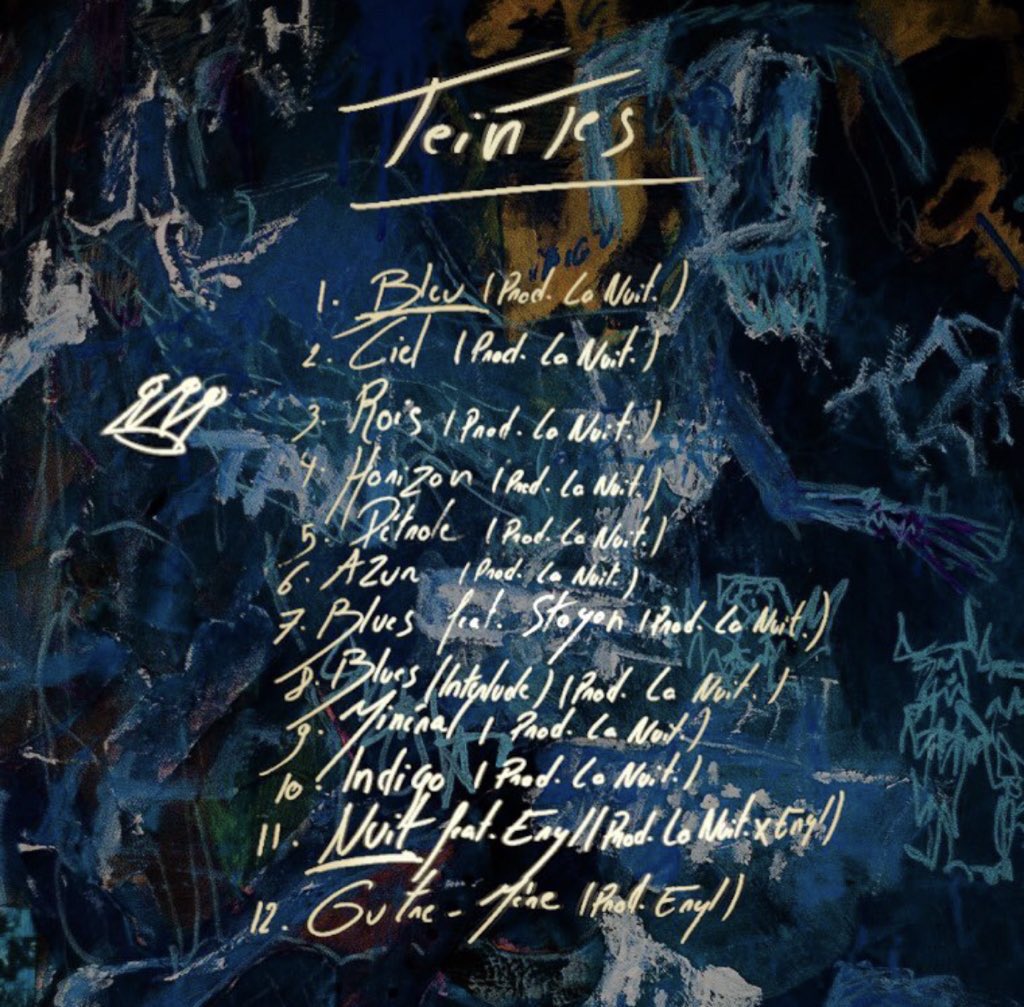 1863fr's tweet photo. Hier le projet “Teintes” de Bleu Nuit est sorti.

Une agréable découverte, pour un voyage musical riche et lourd de sens.

On ne peut que le conseiller 🌑 

@la_nuit___ https://t.co/aLCwxBxzIG