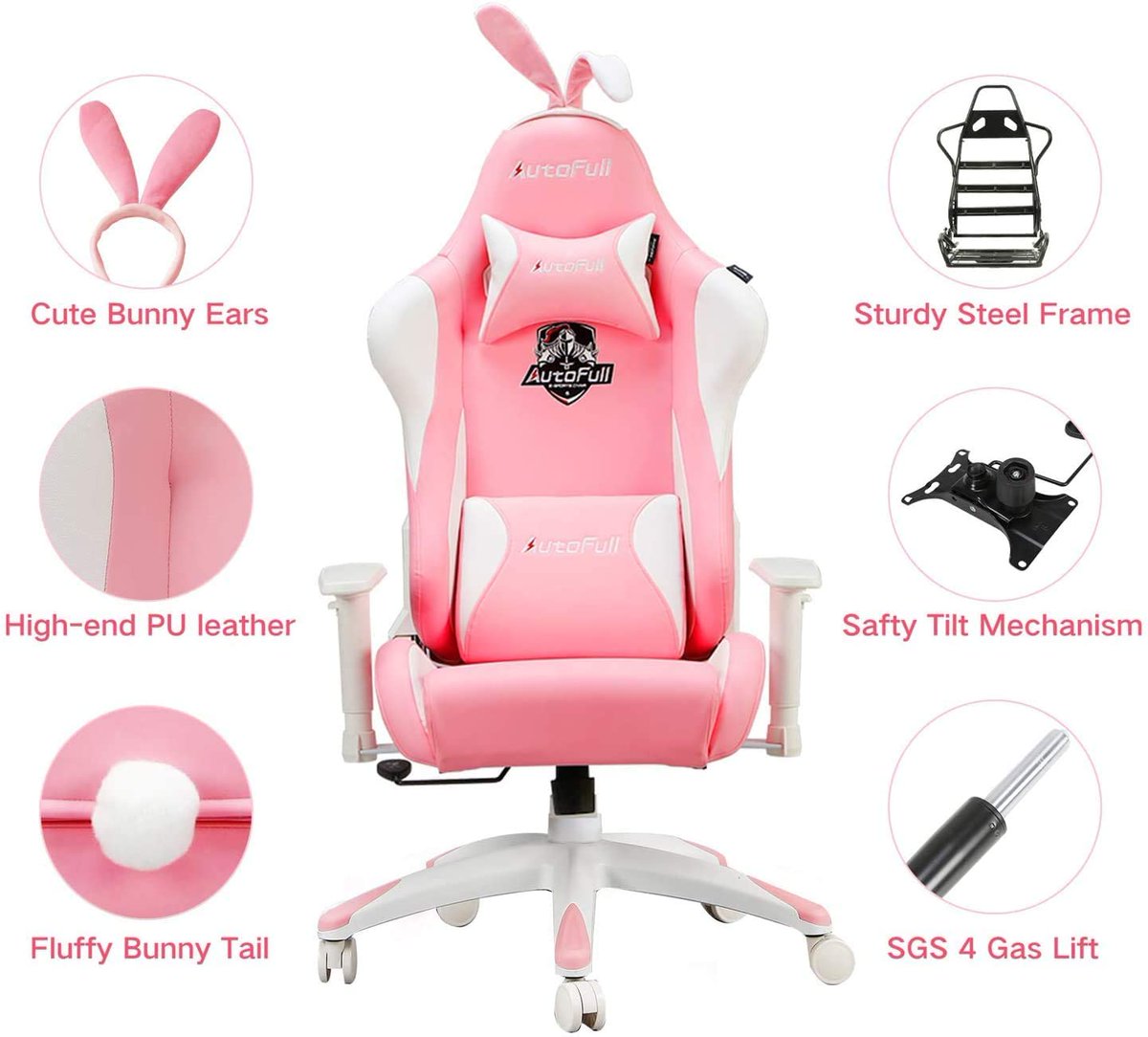 Pink Bunny Gaming Chair From AutoFull: Is it Too Cute to Pass Up? thegamercollective.com/pink-bunny-gam…