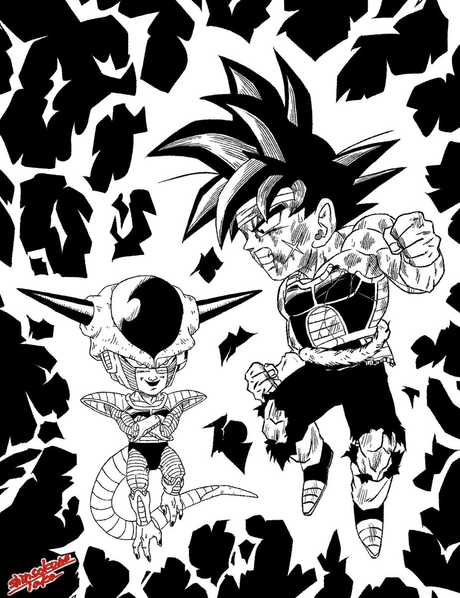 【バーダック&amp;フリーザ】

ドラゴンボール超全集Ⅰの悟空&amp;ベジータの表紙のキャラ変&amp;デフォルメです。

#ドラゴンボール #神速の鷹 #バーダック #フリーザ #超全集 #dragonball 