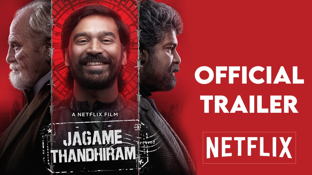Nettv4uTamil's tweet photo. Jagamey Thandhiram Official Trailer | Dhanush | Netflix | #Nettv4u
Video Link : https://t.co/X97jvQ43NL
@dhanushkraja @karthiksubbaraj @NetflixIndia @TheNameIsYash https://t.co/TlfJwivn3b