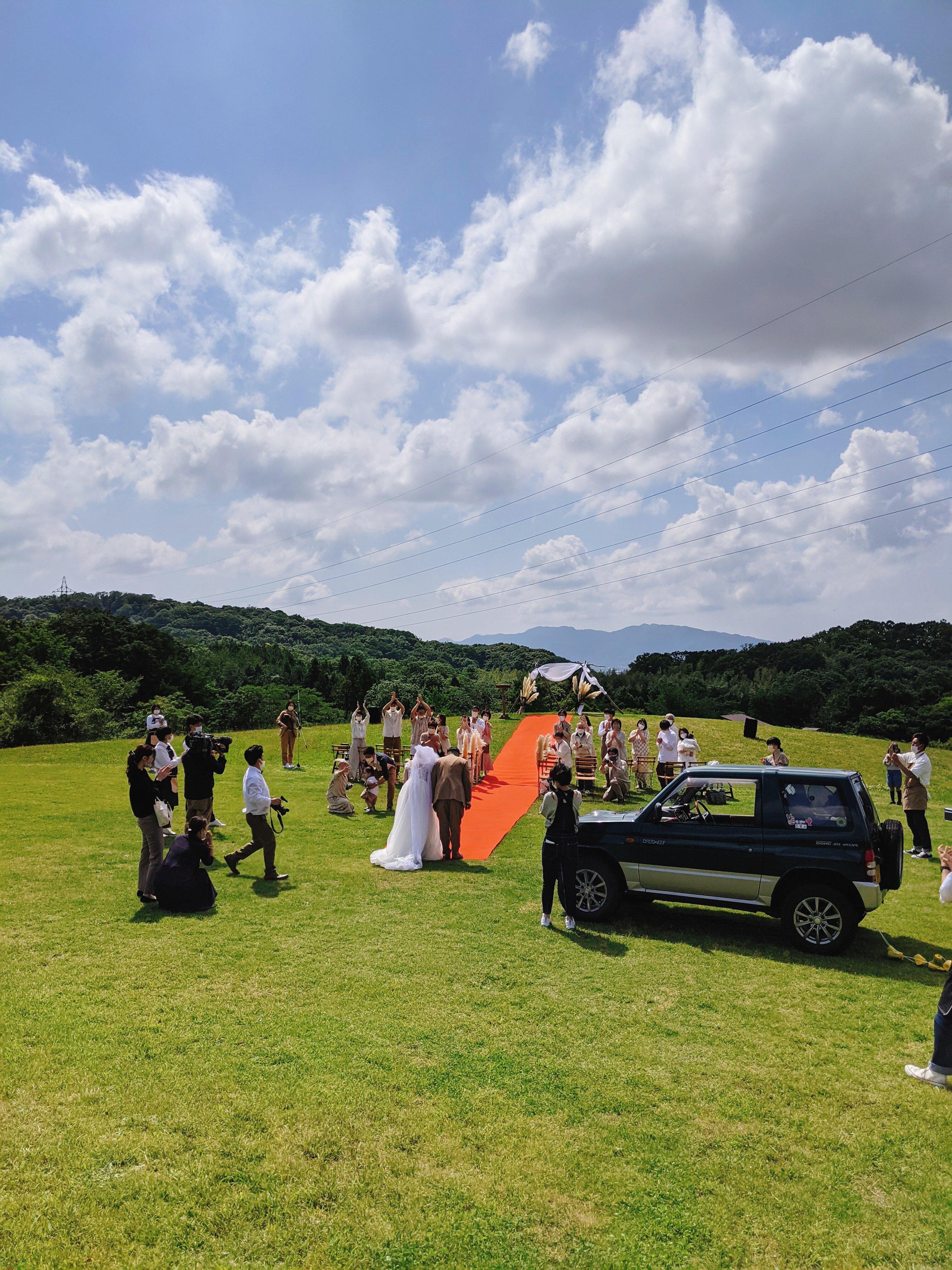 松江市宍道ふるさと森林公園 公式 グランピングウエディング ﾟ ﾟ 株式会社imakoko さんプロデュースの結婚式をふるさと森林公園で行いました 天候にも恵まれ とても素敵な結婚式になりました 島根 松江 ウエディング