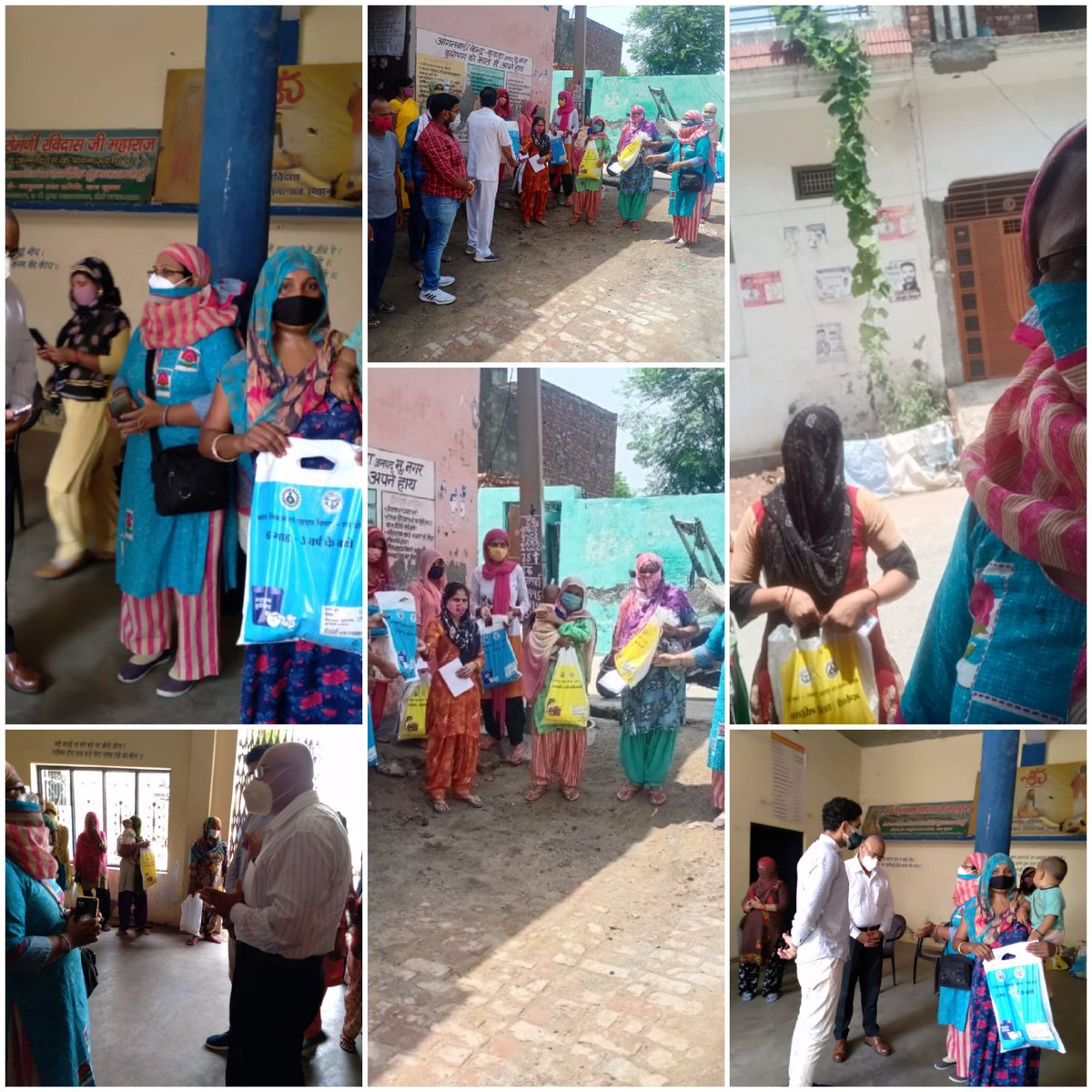 Dry ration distribution in sadar kookda gram by aww gram pradhan #Dmmuzaffarnagar #Cdomuzaffarnagar