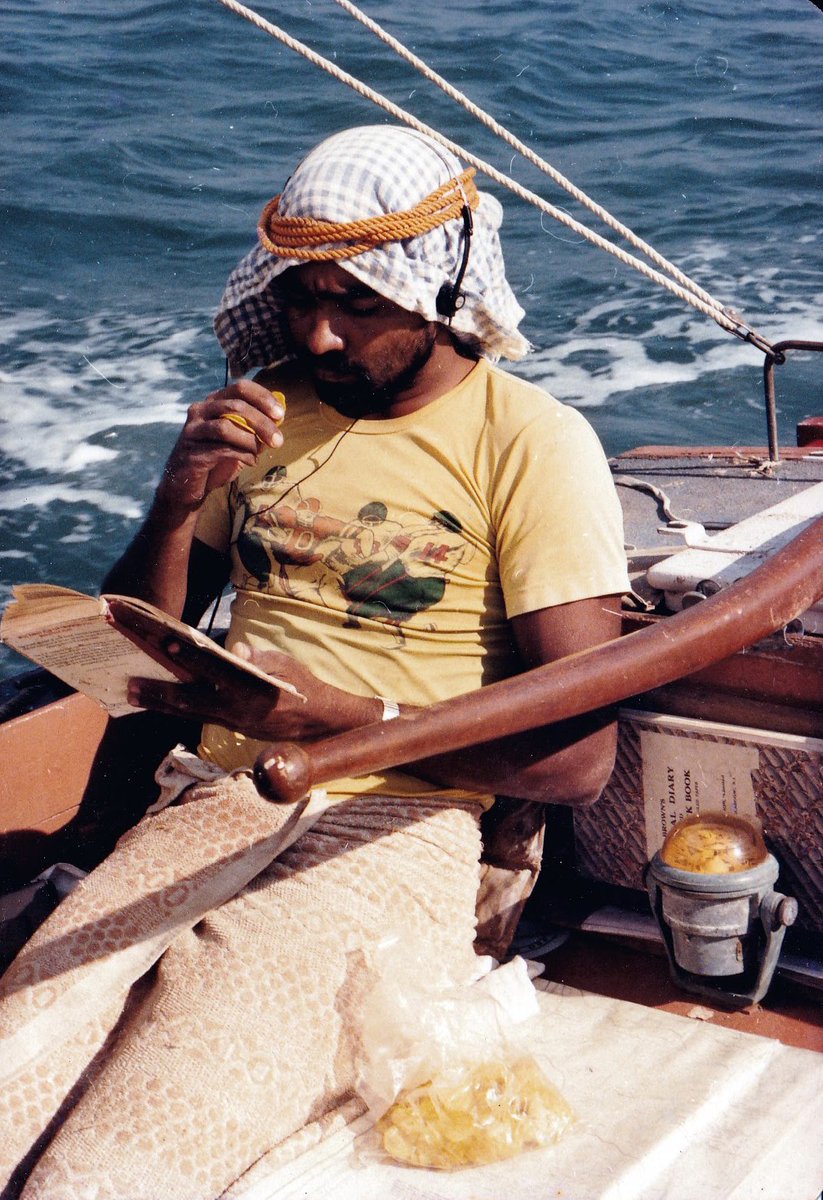 ranjivk59's tweet photo. In 1986, a few crazy #pongos sailed from #Mumbai to #Kochi in a couple of #Seabirds class yachts. Malabar coast was most active even then for the #smuggling of #drugs, #guns & #electronics. Why they mistook me for an #Arab was difficult to understand! 😁 #Lakshadweep https://t.co/iHn1gLoQlh