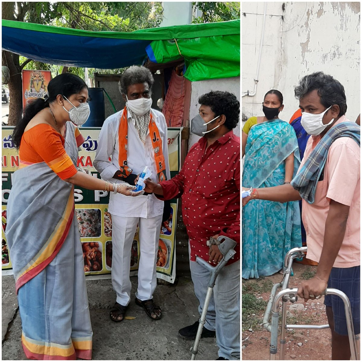 On the eve of PM Shri #narendramodiji successful completion of #7yearsofseva.
Distributed #Masks n 
#handsanitizers at #visakhapatnam
east constituency .
#SevaHiSangathan

@BJP4Andhra @BJP4India
@JPNadda @VMBJP   @somuveerraju @blsanthosh @v_shrivsatish @Sunil_Deodhar