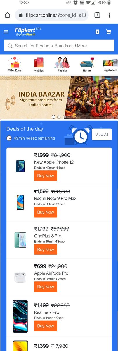 vaimasters's tweet photo. Hey @Flipkart, did you know your deals can blow your own mind. 😁 @MahaCyber1 @CPMumbaiPolice this isn't just a fake website, it was advertised on @YouTubeIndia . Pls save the naive. https://t.co/k0Rjxdx9i9 https://t.co/m1qw3g7agG
