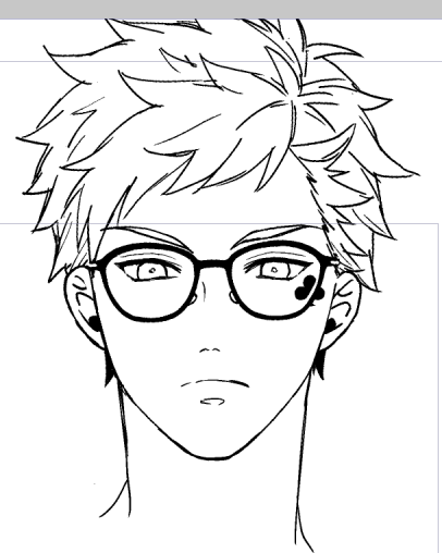 またこの方向の顔を描いてしまった 