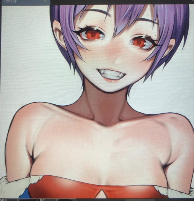 あら〜良い歯が描けたわ 