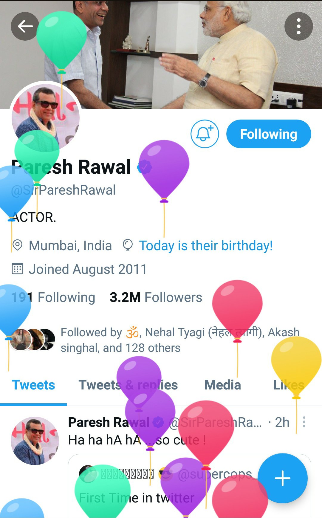  Happy Birthday Dear Paresh Rawal Ji. One good thing did, at least. 