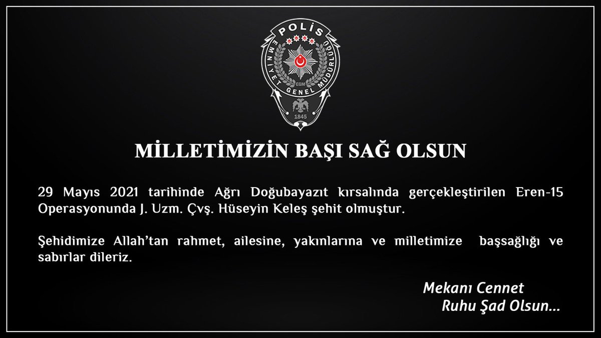 EmniyetGM's tweet photo. Milletimizin başı sağ olsun🇹🇷 https://t.co/aCz468xp7N