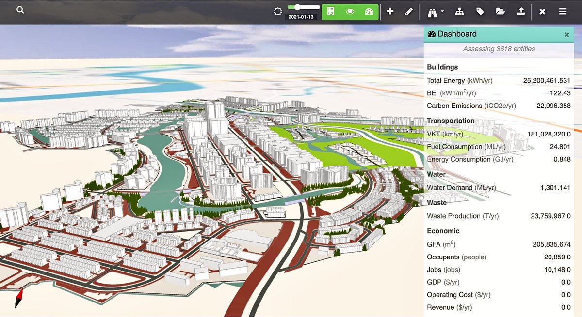 UrbaneticFabric's tweet photo. Importing an entire masterplan from CAD format into #urbanetic and visualising it as unified model of data in #urbanetic Fabric  and running performance simulations #DigitalTransformation #DigitalTwins https://t.co/EZrJHVkL2w