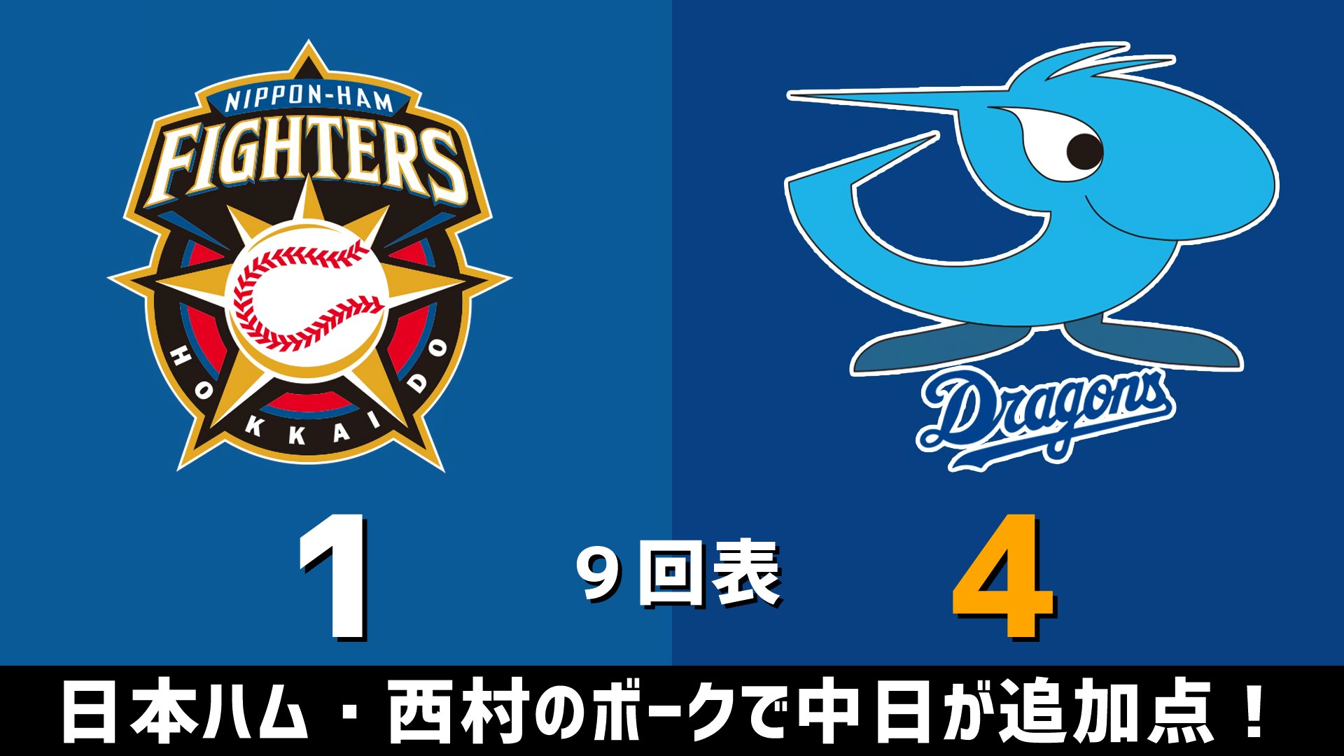 のもとけ セ パ交流戦 日本ハムvs 中日 21 05 30 9回表 日本ハム 西村のボークで中日が追加点 中日ドラゴンズ 3点リードです Dragons 中日ドラゴンズ 全打席結果 T Co C3bmhodwu4 T Co 3cdtomlkri