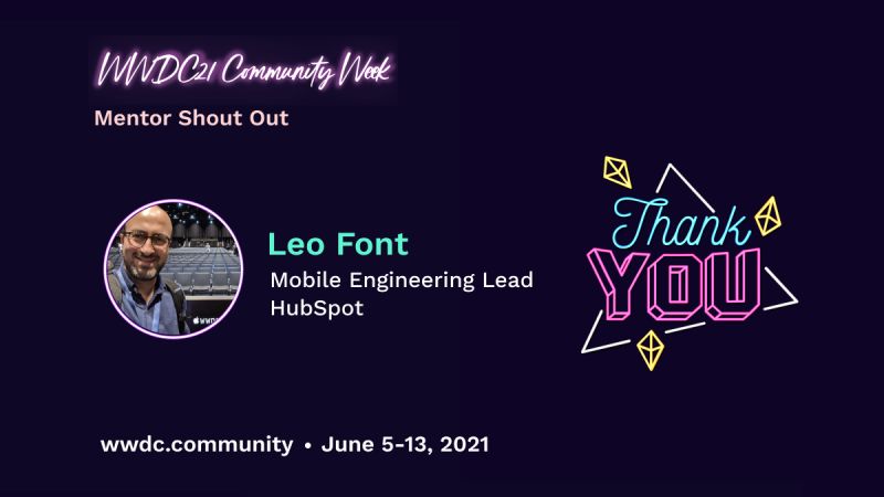 See you <a href="/WWDCCommunity/">WWDCCommunity</a> Week! wwdc.community #WWDC21