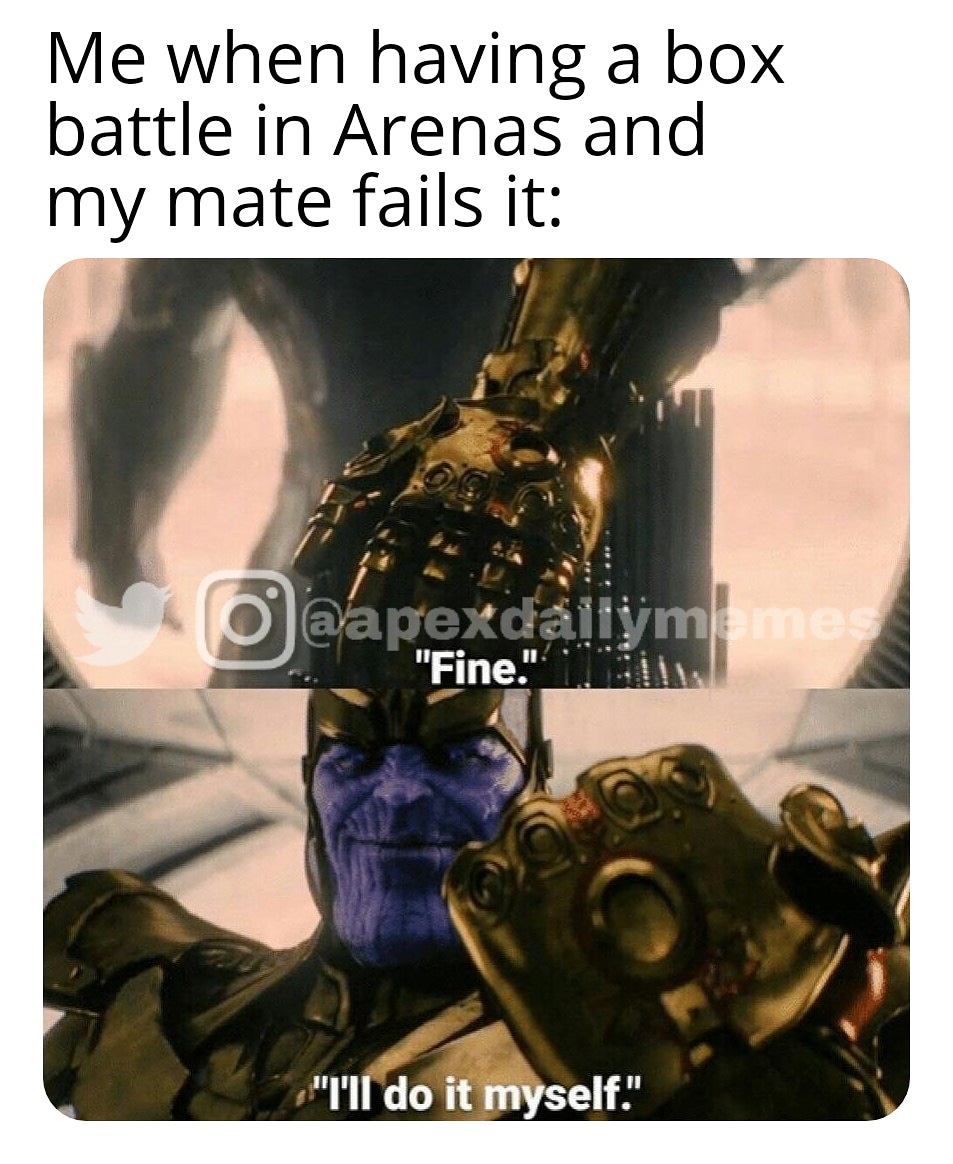 ApexDailyMemes's tweet photo. New meme is here! #Memes #ApexLegends #Apex #Apexmemes #dailymeme #Apexdailymemes https://t.co/lLbyDJz69Y