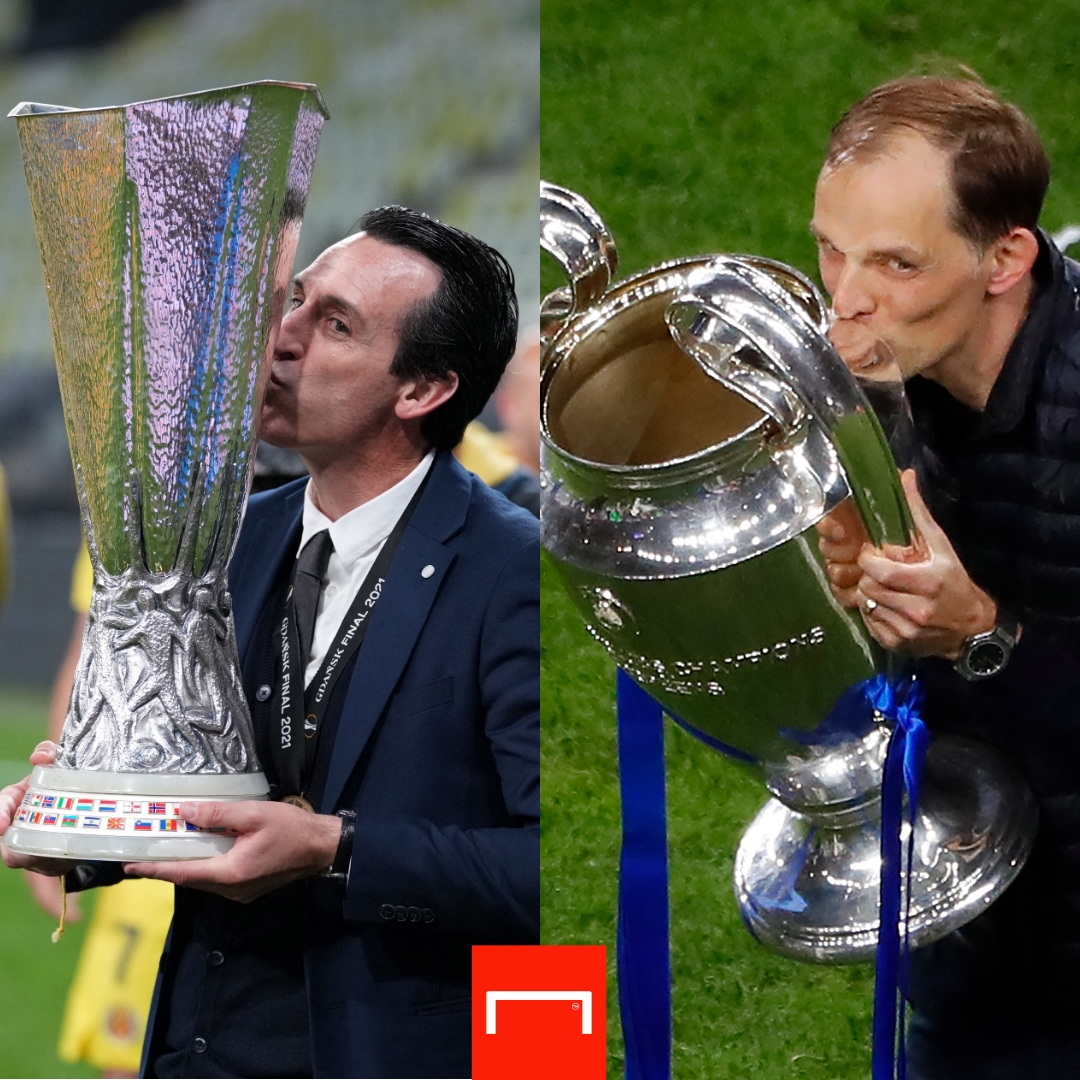 goal's tweet photo. 2018: Unai Emery leaves PSG 👋
2020: Thomas Tuchel sacked by PSG 👋

2021: 🏆🏆 https://t.co/9cz7PiMoX5
