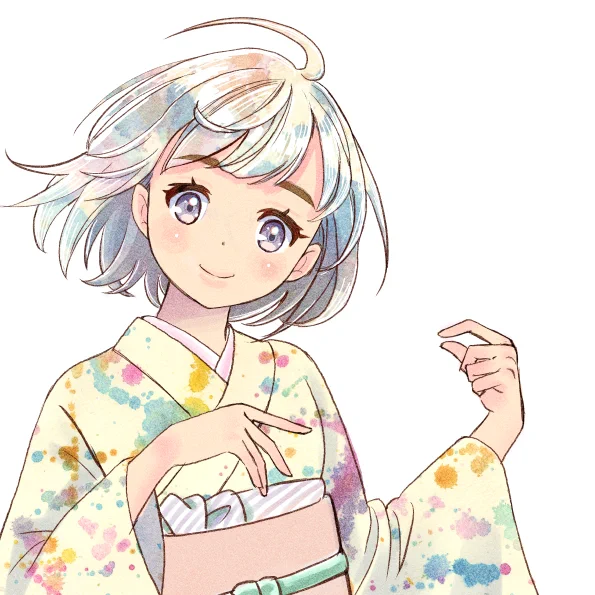 水彩テクスチャを使った絵です。
#着物イラスト #和風 #レトロ 
