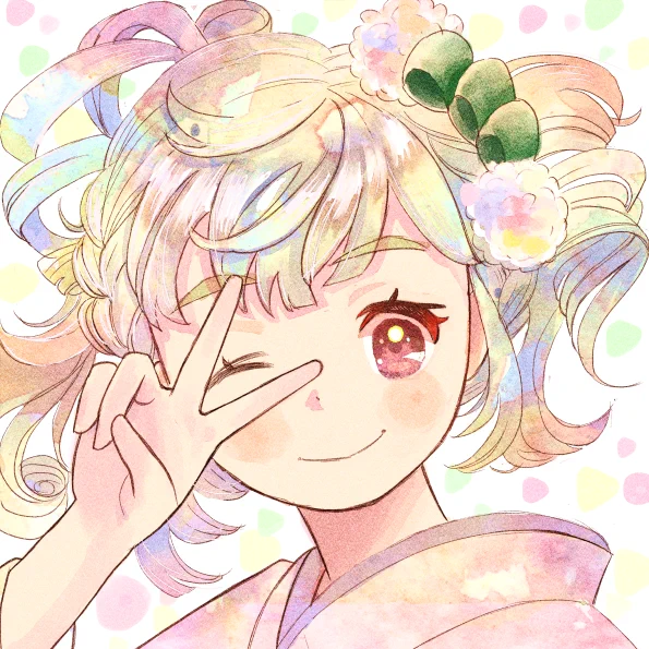 水彩テクスチャを使った絵です。
#着物イラスト #和風 #レトロ 