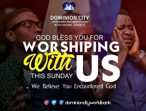 DCWorldBank's tweet photo. We're glad you came!
#DominionCityOwerri
#DominionCityWorldBank
#RevDavidOgbueli
#PstIjedinmaNwankwo
#PstEmmanelGbaruko https://t.co/IbZQO2AugL
