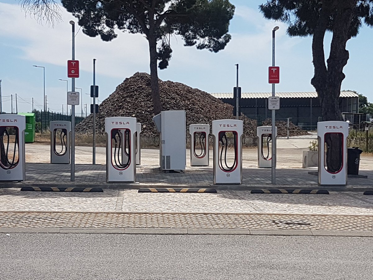 All over the place... #tesla charger #Portugal