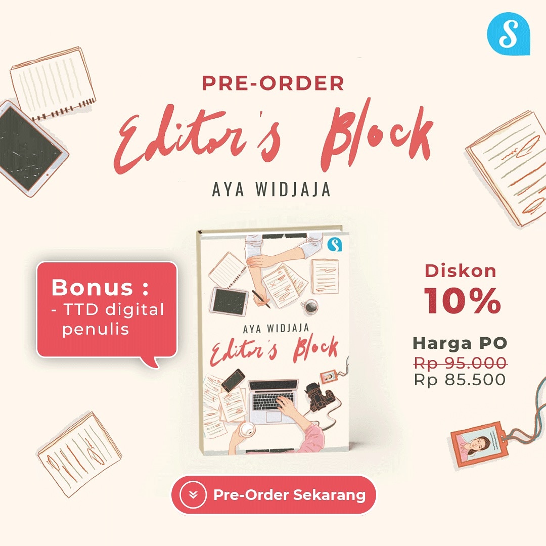 BukuWanita's tweet photo. Besok hari terakhir tutup PO #EditorsBlock dari @ayawidjaja
Buruan yuk order disini 👉https://t.co/AoCA8qIM3H
@StorialCo https://t.co/9bjC09dtqz