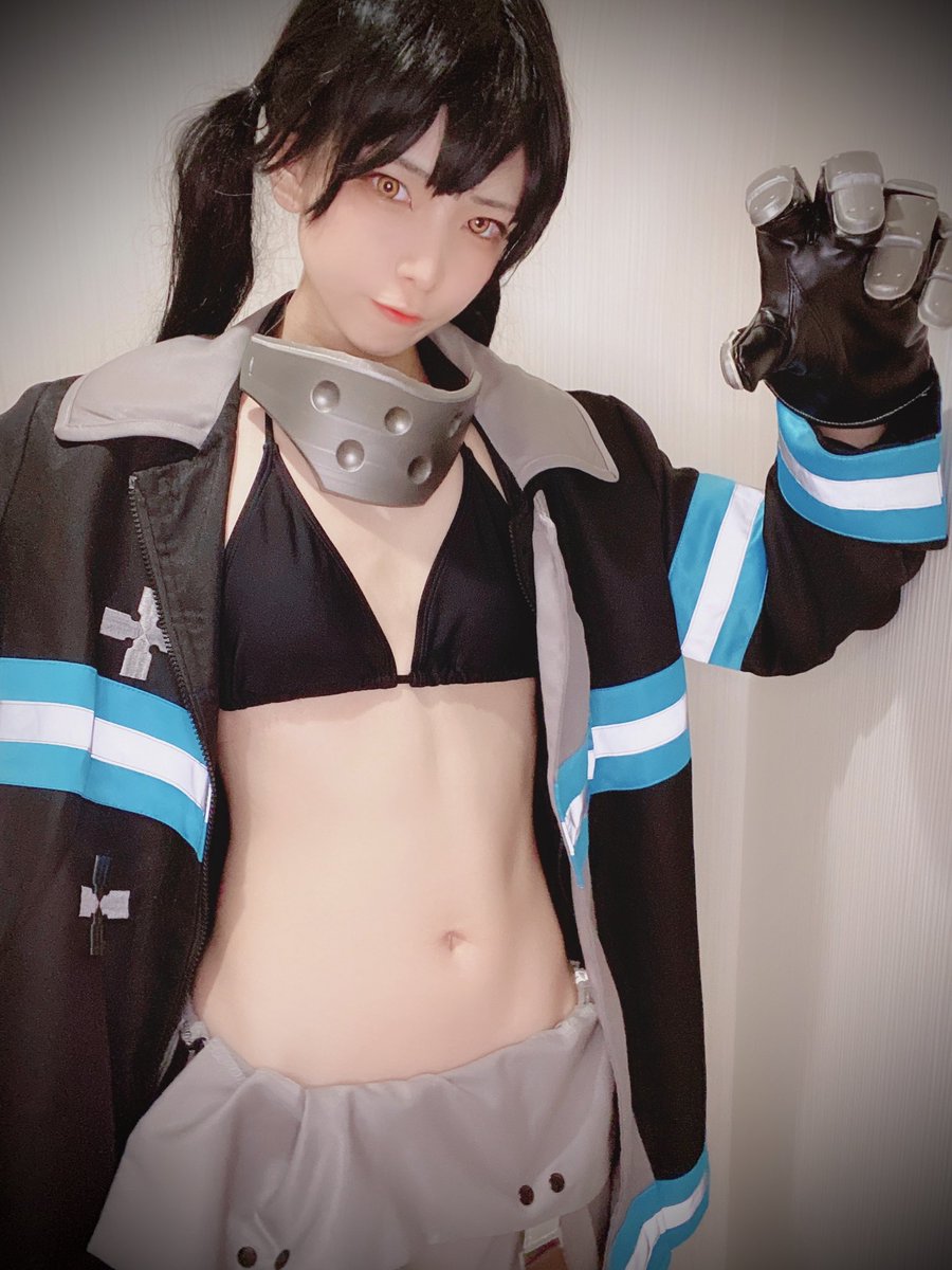 _nNE_MU's tweet photo. コス垢にも載せたけど！！！
やって欲しいと頼まれてやったが、貧乳すぎて再現できなかったww
炎炎ノ消防隊🔥環古達 https://t.co/RaC4s7vAlU