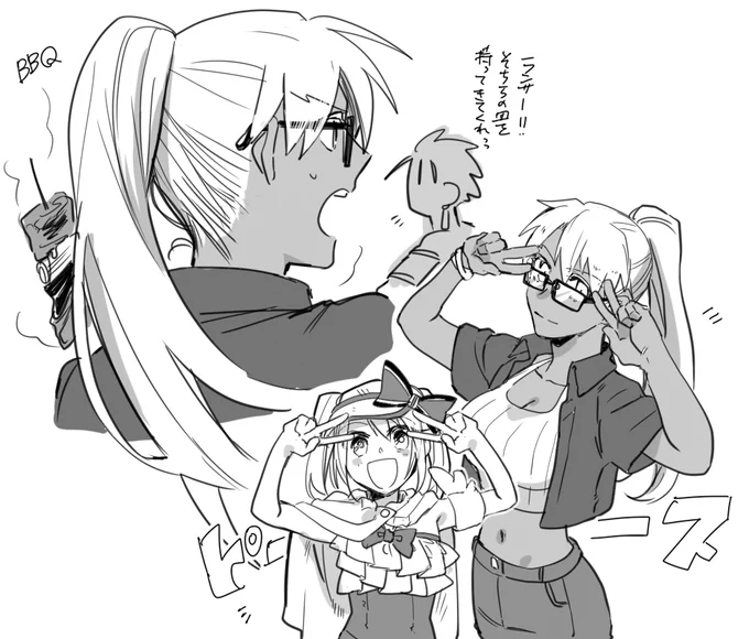 想像したら可愛かったので描きましたhttps://t.co/IeN4E5IEjj 