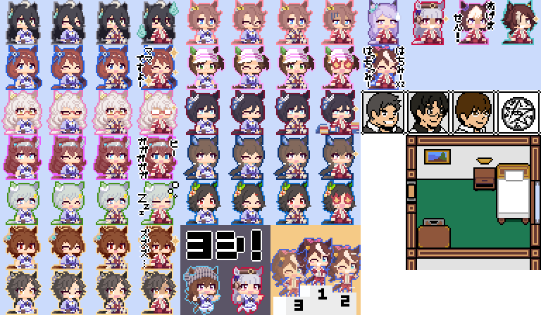 ট ইট র まおつー Bnwの誓いも終わったので次はシンデレラグレイ編でしょうかね Cocも平行で2シナリオ作ってしまったので素材作りが大変です Gifは色がチラつくのでpixivでどうぞ シンパシー T Co Cgjeeix8vl 究極テイオーステップ T Co