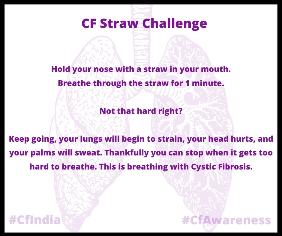 vihaan_cfindia's tweet photo. I call everyone to takeup #starwchallenge to understand how a cf person breathe. 
We would like to know ur experience about it. #CFAwarenessMonth #CfinIndia #CysticFibrosisIndia #Breathe #globalcffamily #strawchallenge #cflife https://t.co/ykOltUQIPa