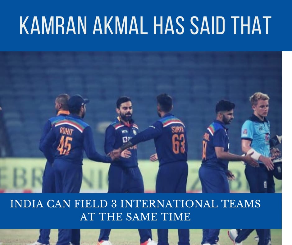 Legbe4cricket's tweet photo. Kamran Akmal on team India squad depth
.
.
#TeamIndia #cricketnews #cricket #cricketlive #WTCFinal #RohitSharma #BCCI #IPL #IPLinUAE https://t.co/IBfe7wjdsa