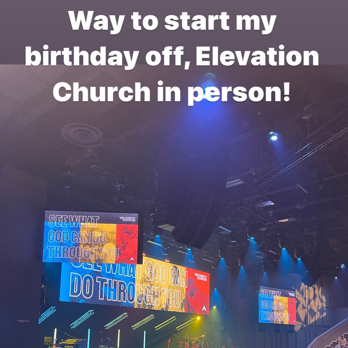 So excited for worship and God’s word. <a href="/elevation_wrshp/">Elevation Worship</a> <a href="/ElevationChurch/">Elevation Church</a>