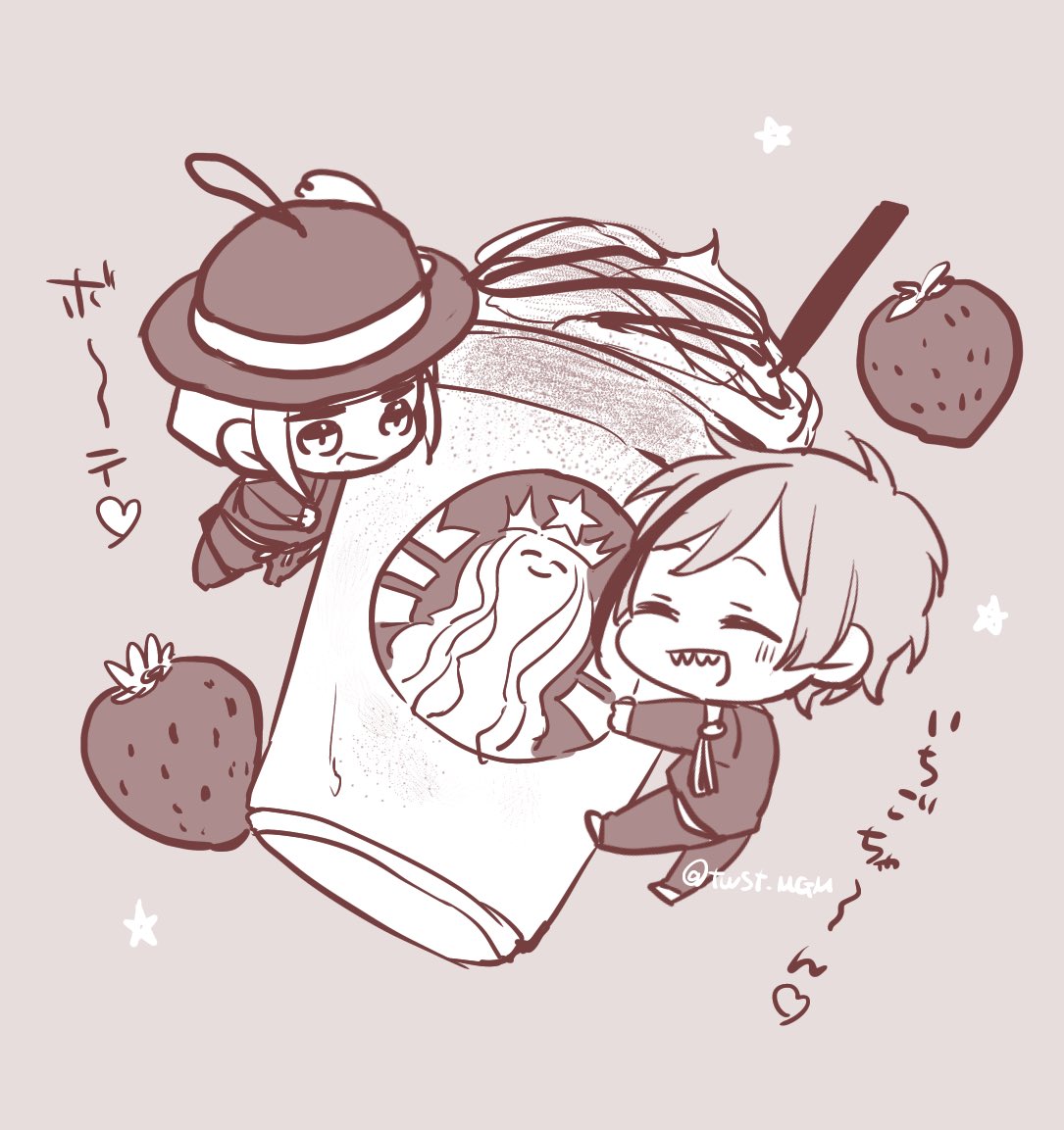 🦈「いちごちゃん〜!!🍓」 