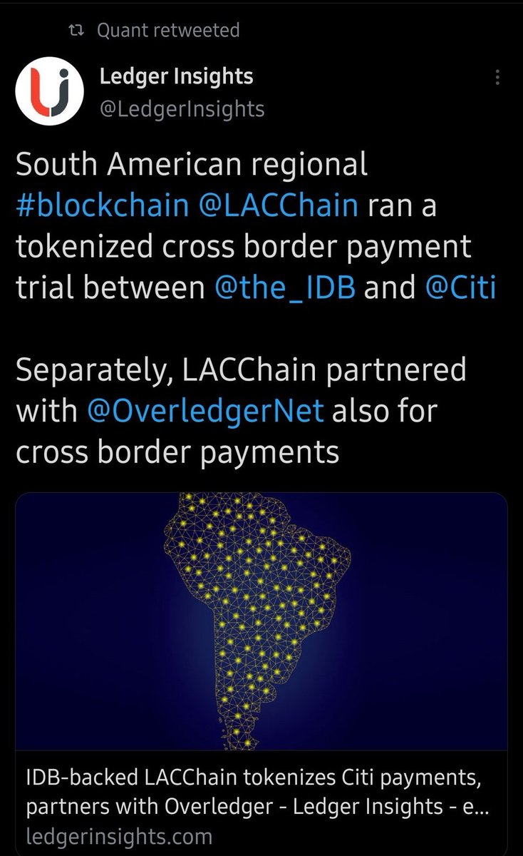 bigbagz30k's tweet photo. Read please.
$qnt #tc307 #lacchain #dln
#ebsi #alastria #ukcloud #aucloud
#bsn #ibsi
$btc $eth $xrp https://t.co/T5TNIUUc7q