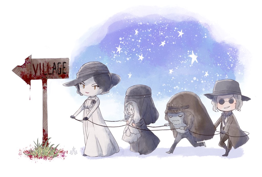 後半はバイオ村ばかり描いてました 赤城 原稿のイラスト