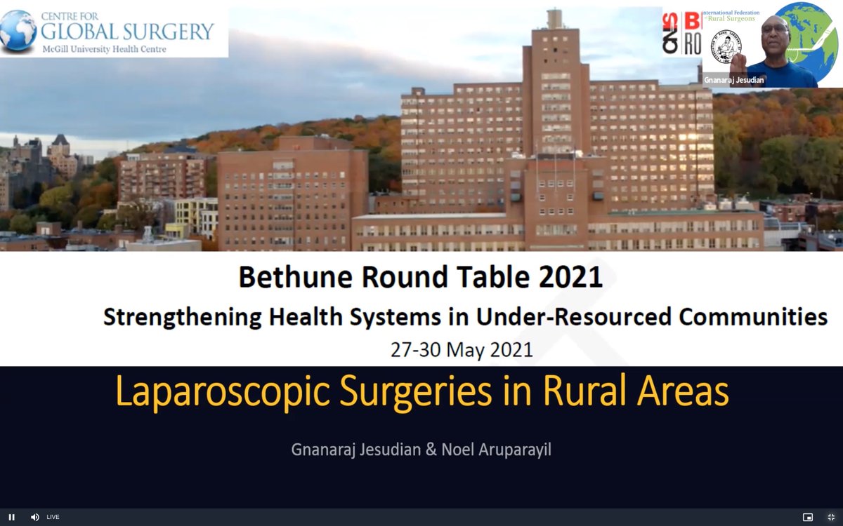 cgstaglobalsurg's tweet photo. The second @MUHC_GSC session has started on the innovation in laparoscopic surgery in India. Looking forward to a brilliant discussion on barriers and opportunities. #RuralSurgery #GlobalSurgery https://t.co/mBAj3E1ZLv