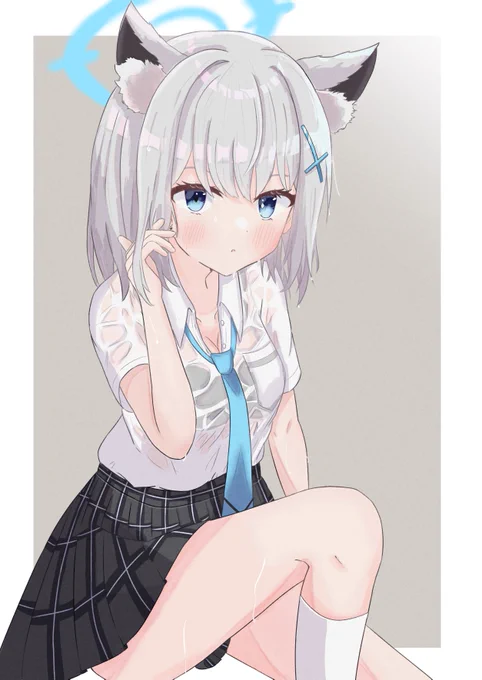 #ブルアカ #イラスト 暑い… 