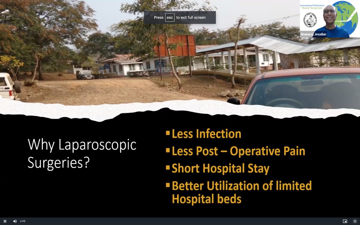 cgstaglobalsurg's tweet photo. The second @MUHC_GSC session has started on the innovation in laparoscopic surgery in India. Looking forward to a brilliant discussion on barriers and opportunities. #RuralSurgery #GlobalSurgery https://t.co/mBAj3E1ZLv