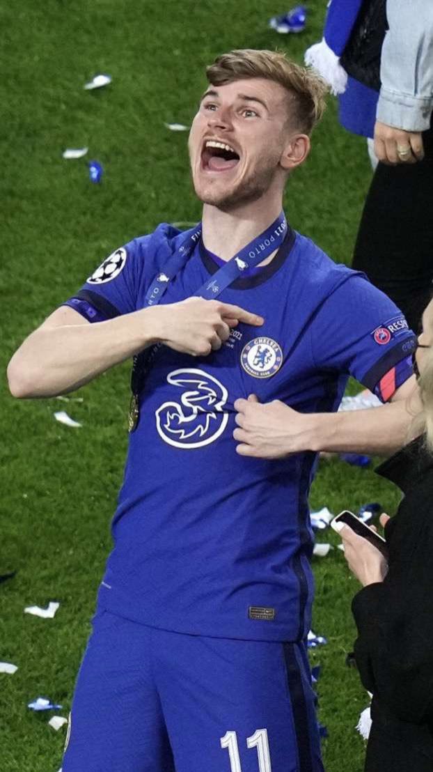 TrollFootball's tweet image. Werner even missed the badge